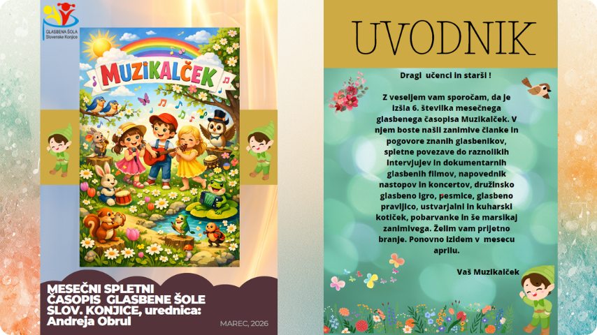 Muzikalček marec 2026